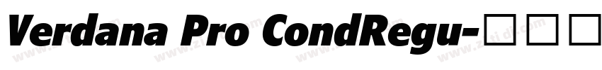 Verdana Pro CondRegu字体转换